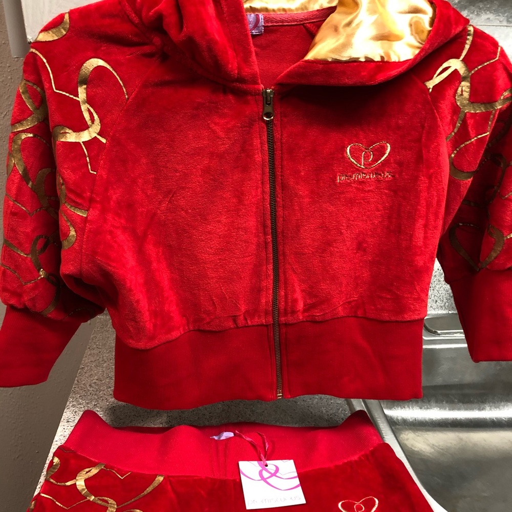 Velour tracksuit